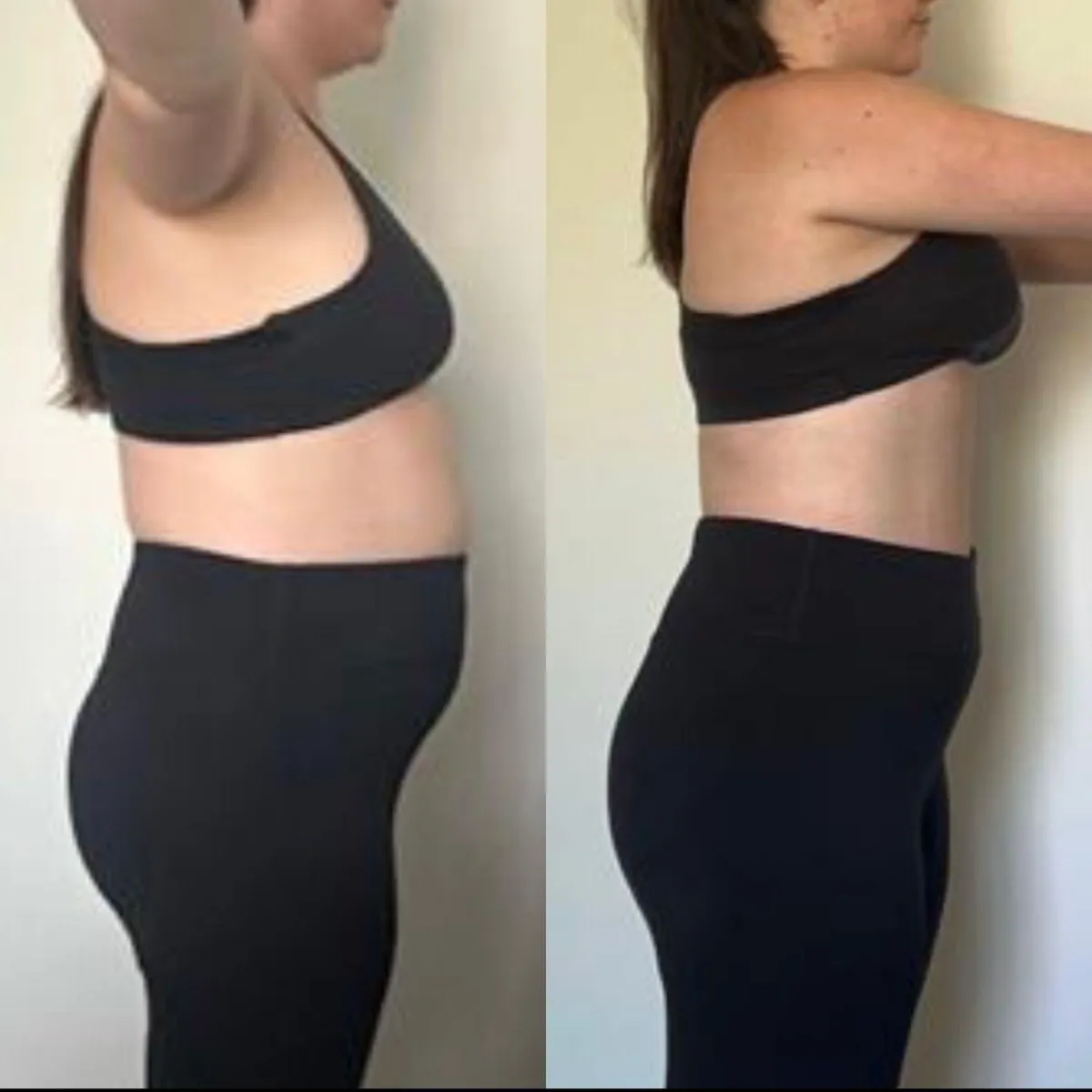 Amorie before and after transformation